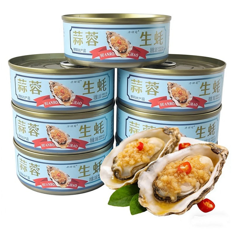 Fresh garlic oyster canned ready-to-eat, oyster me 100 g*2 cans