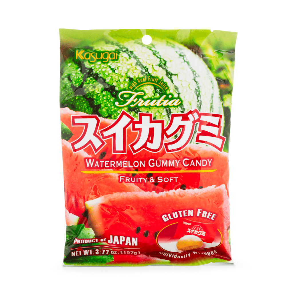 Kasugai Frutia Watermelon Gummy Candy 3.77 온스