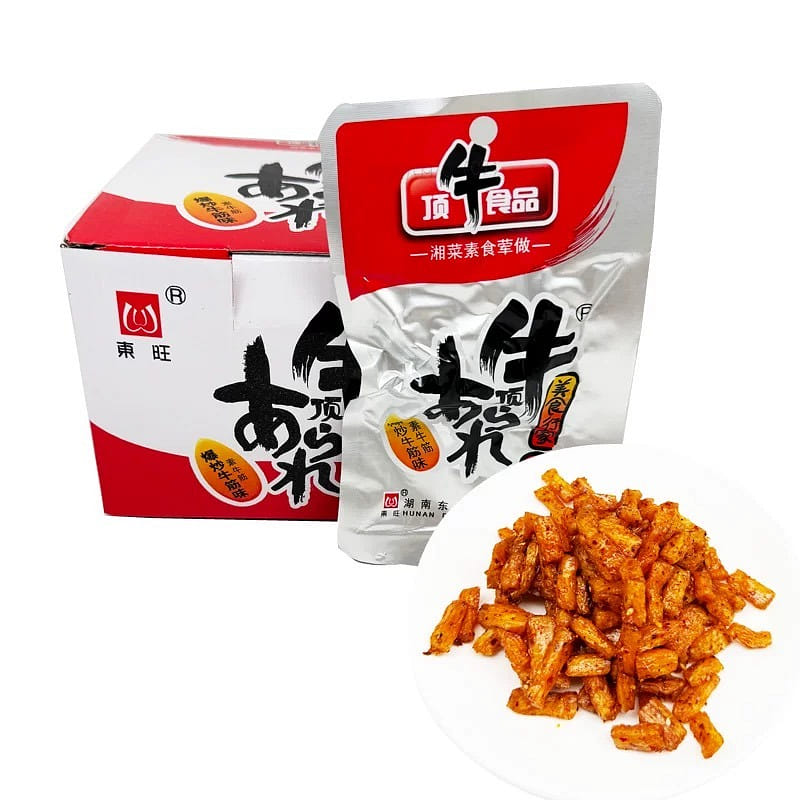頂牛童年回憶素面筋麻辣小吃零食網紅東旺辣條爆炒辣味 318 克