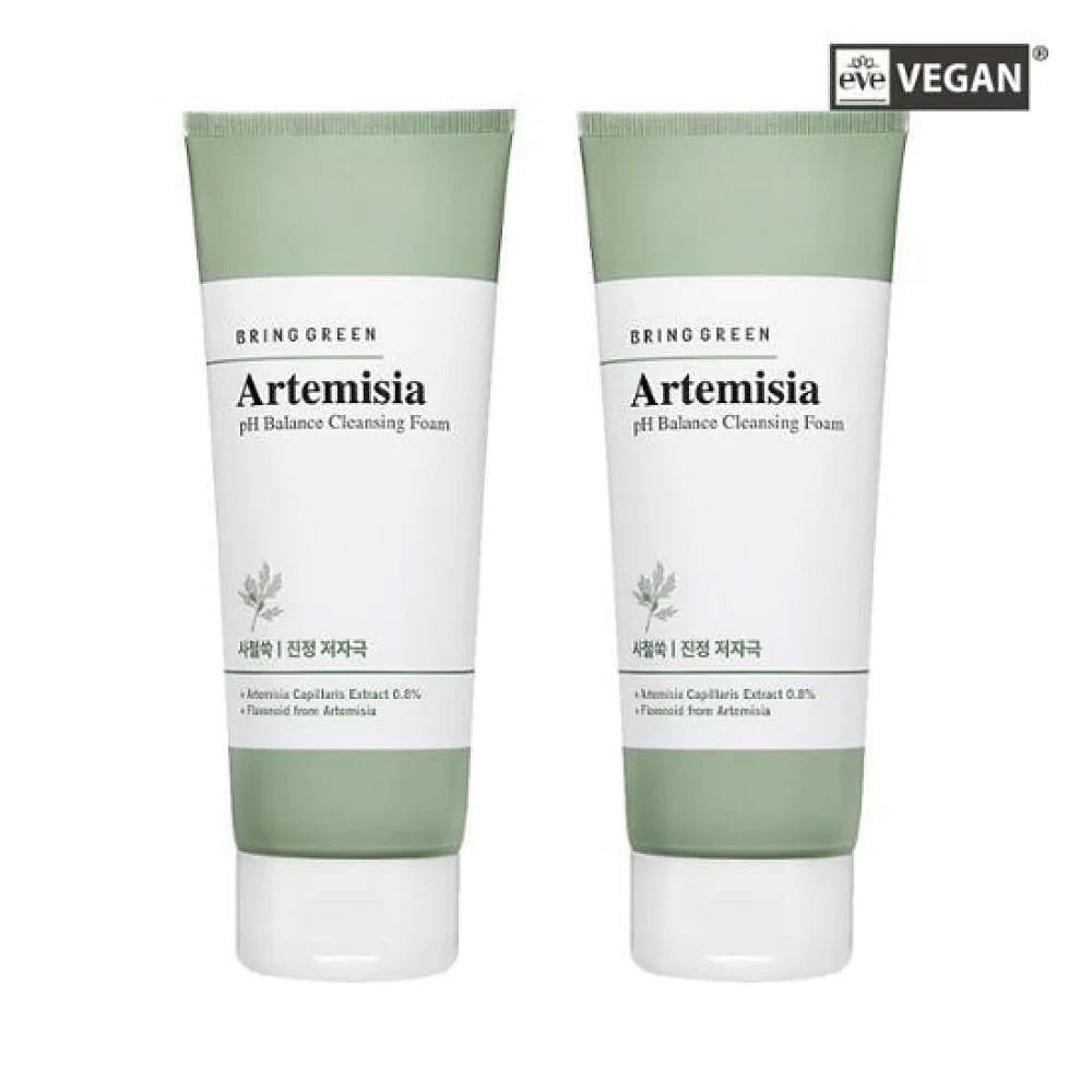BRING GREEN Artemisia PH Cleansing Foam 6.76 fl. oz. Double set 400 ml