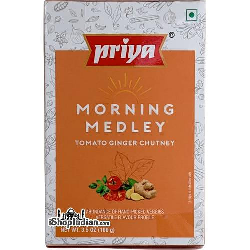 Priya Morning Medley Tomato Ginger Chutney, 3.5 oz pack 3.5 oz