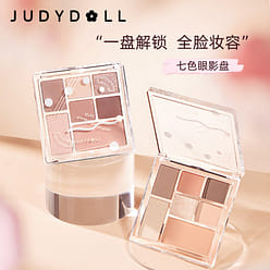 Judydoll橘朵玩趣七色系列多色眼影盘 15粉芋灰棕盘 1 份