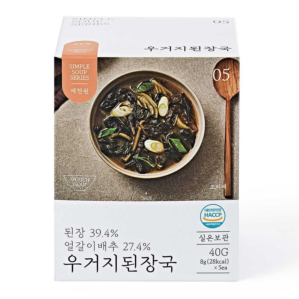 [한국 직배송] 우거지 된장국 40 그램