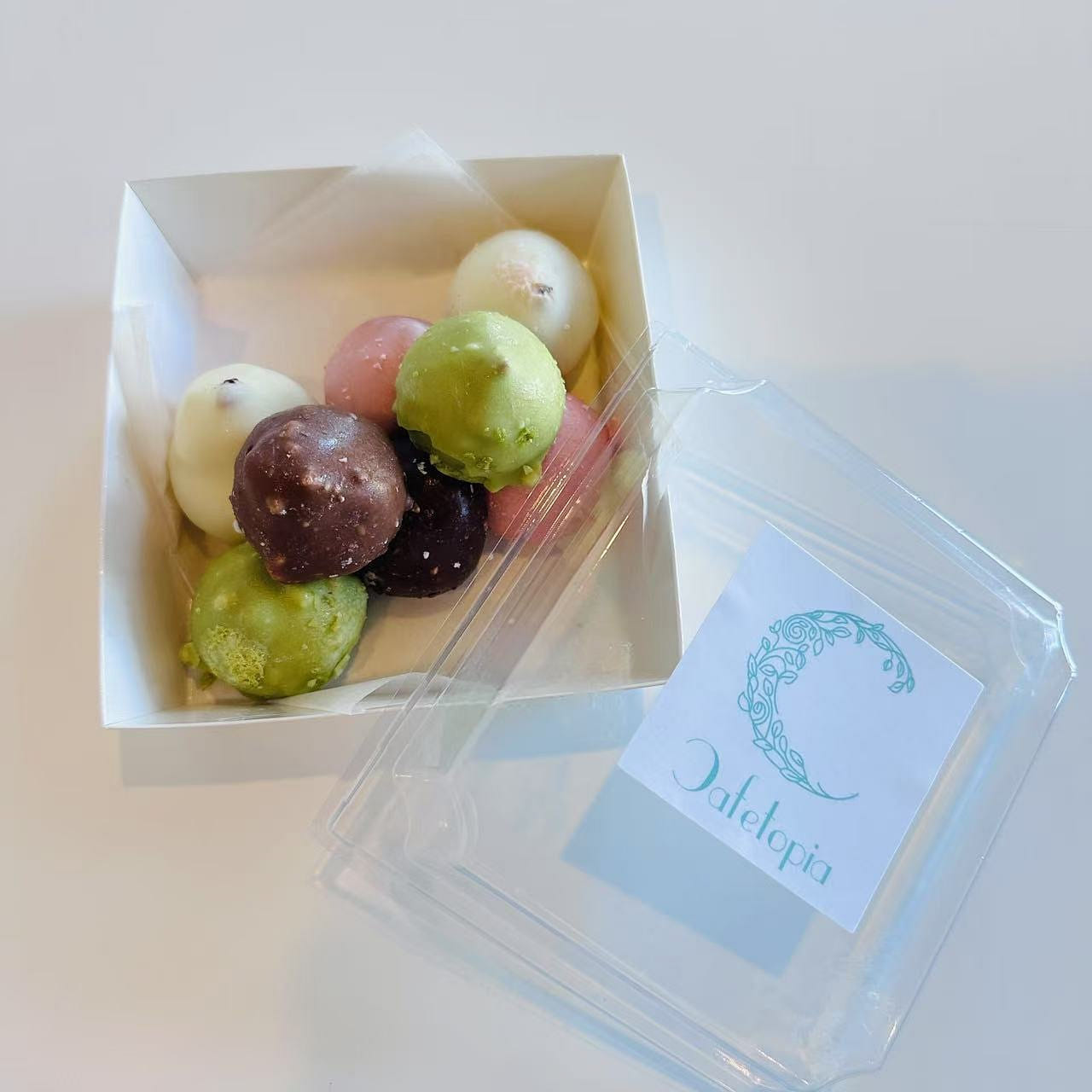 Chocolate Covered Cream Puffs 8pc 1 box