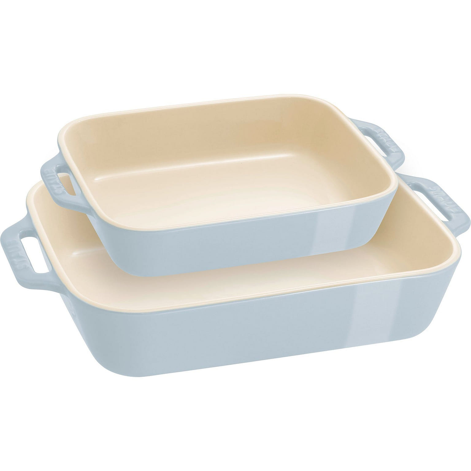 Staub Ceramic 2-pc Rectangular Baking Dish Set Macaron Pastel 2-pc / Blue 1 개