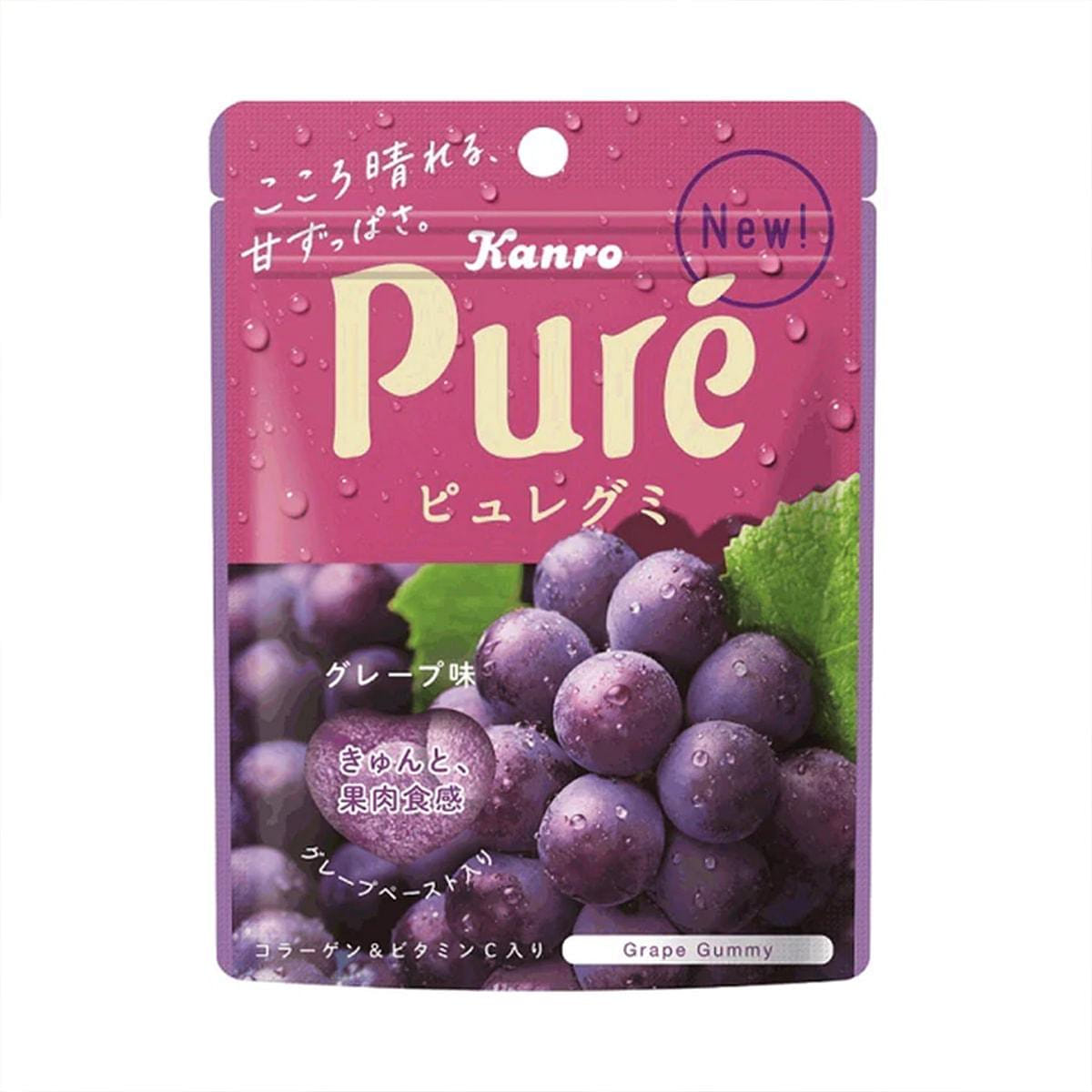 Kanro Pure Gummy Grape 56g 1 개