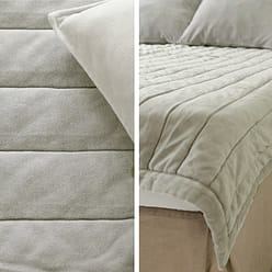 mumooroom 포근포근 극세사 매트리스 고무줄 패드 - Grey (US Queen) 1 개