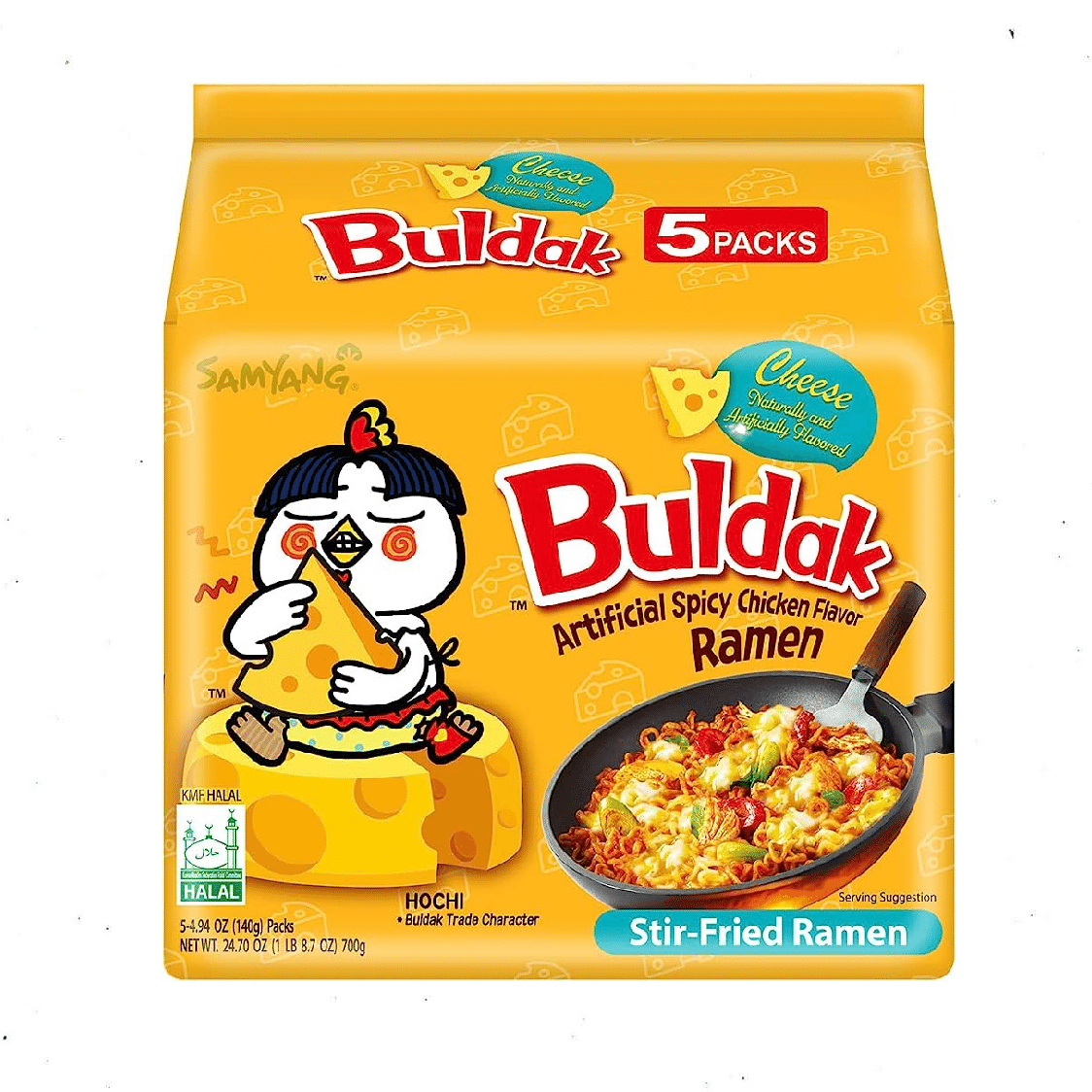 Samyang Buldak 라면 핫치킨치즈맛 5팩 1 개