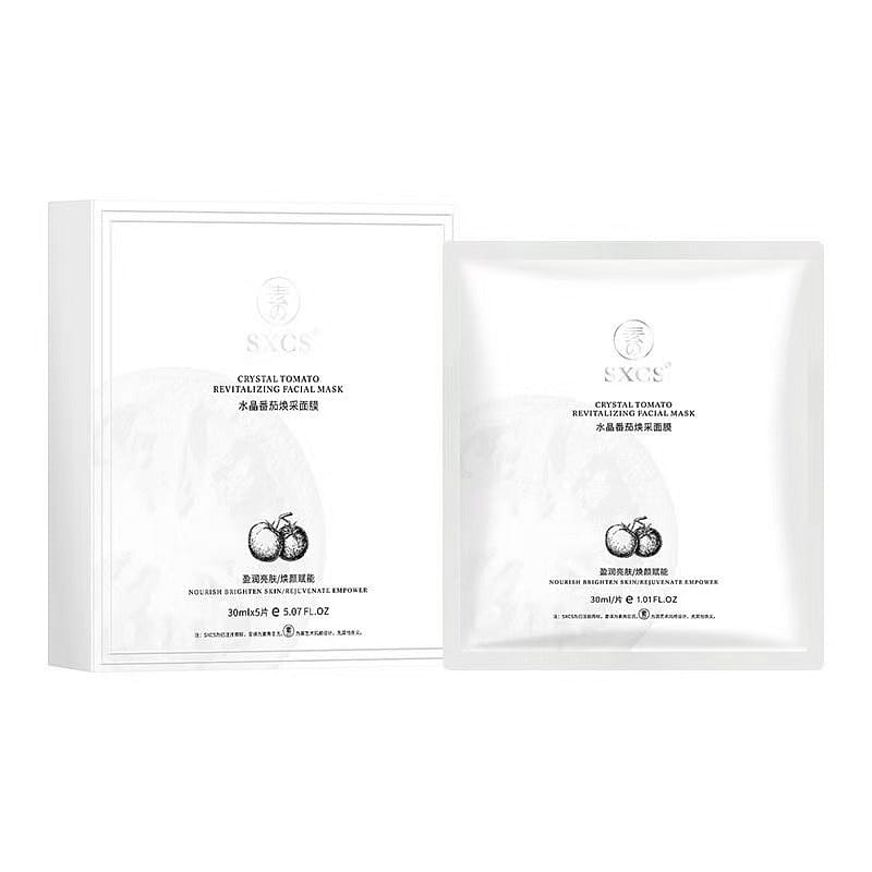 Crystal White Tomato Mask Hydrating non-whitening and anti-yellowing 5pcs/box 1 hộp