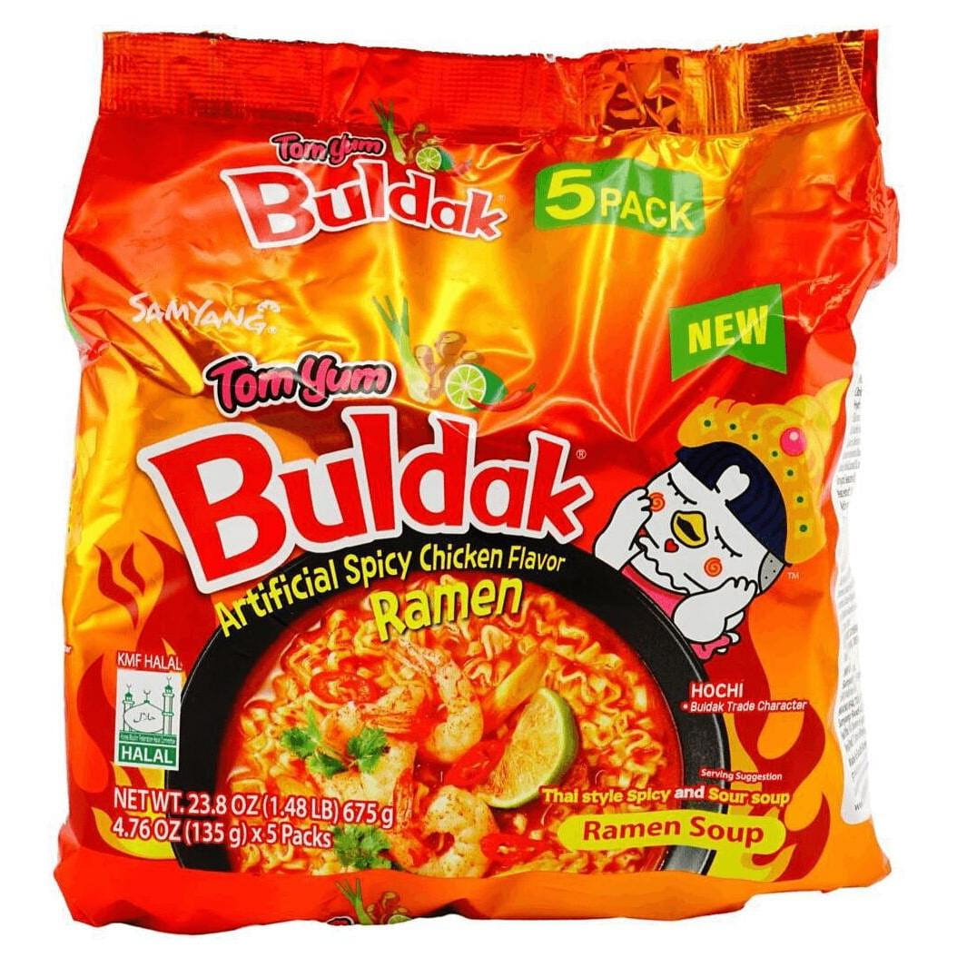 Samyang Buldak Tom Yum 4.76oz  Pack of 5 1 개