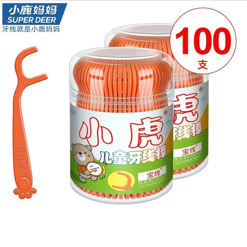 Little deer mother children's dental floss 2 100 g