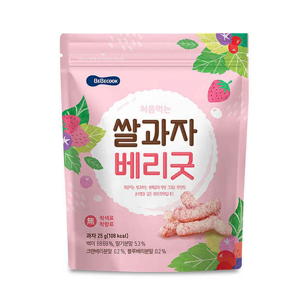 베베쿡 처음먹는 쌀과자 베리굿 25 그램