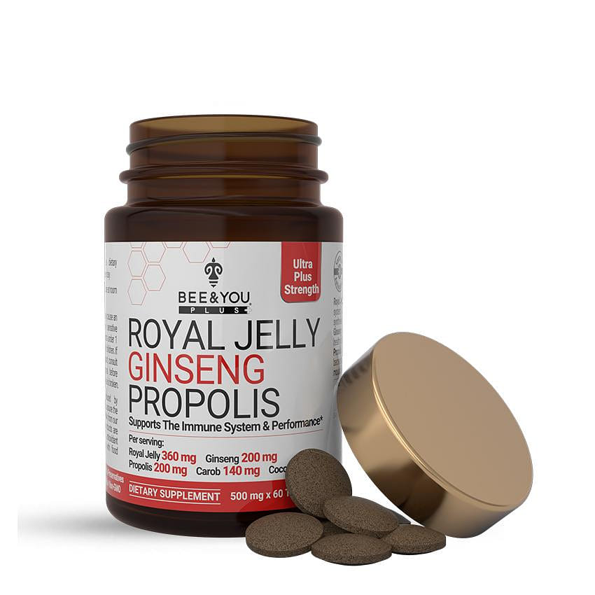 Royal Jelly+Ginseng+Propolis Tablets Ultra Potency 500 그램