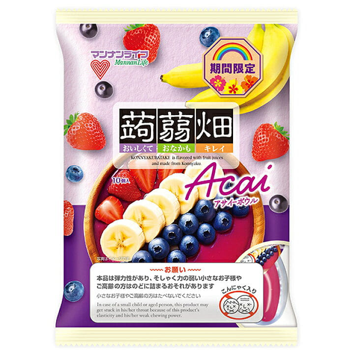 Mannanlife Acai Berry Bowl Flavored Konjac Jelly 1 each