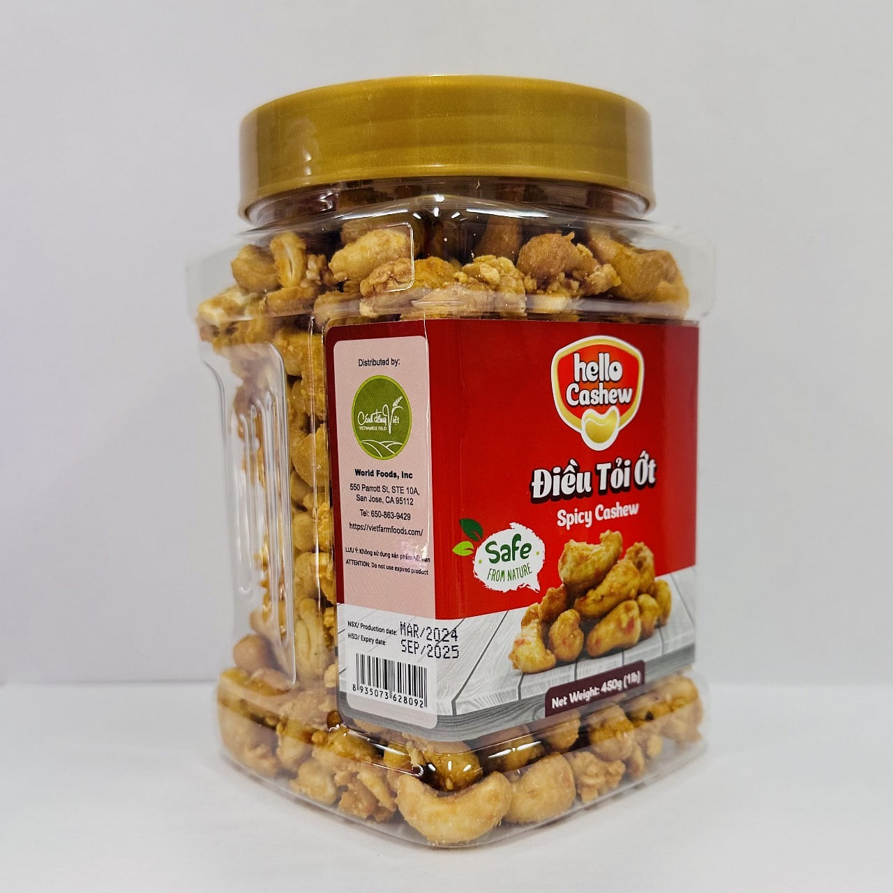 Hello Cashew Spicy Cashew 450 그램