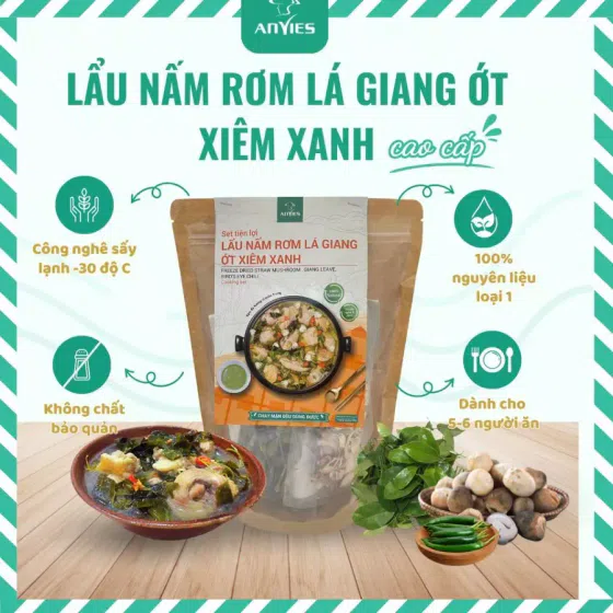 weee_dried_Spicy Giang Leaf & Mushroom Hotpot Set 65 g