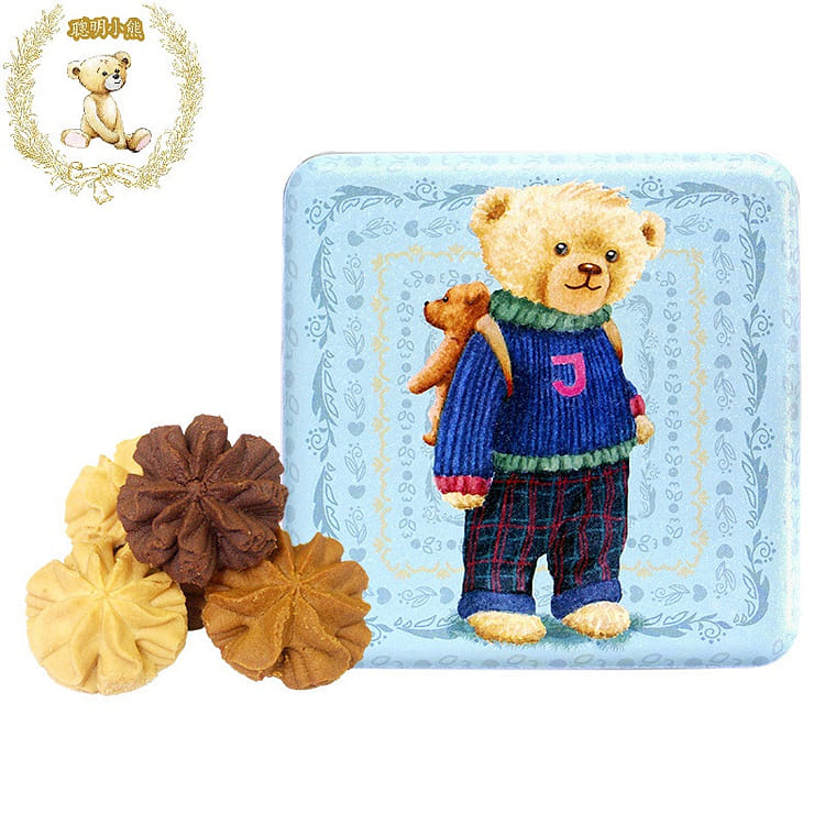 正規品 ジェニーベーカリー 香港小熊クッキー くまさんクッキー缶 3個