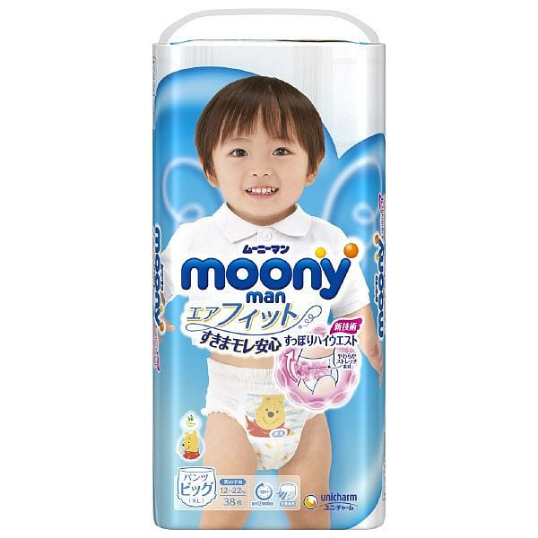 Unicharm Moony Moonyman Boy Pant XL 12-22kg 38p 1 pack