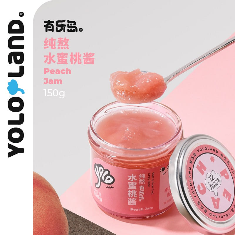 Yolo Land purely boiled peach jam 150g 150 g