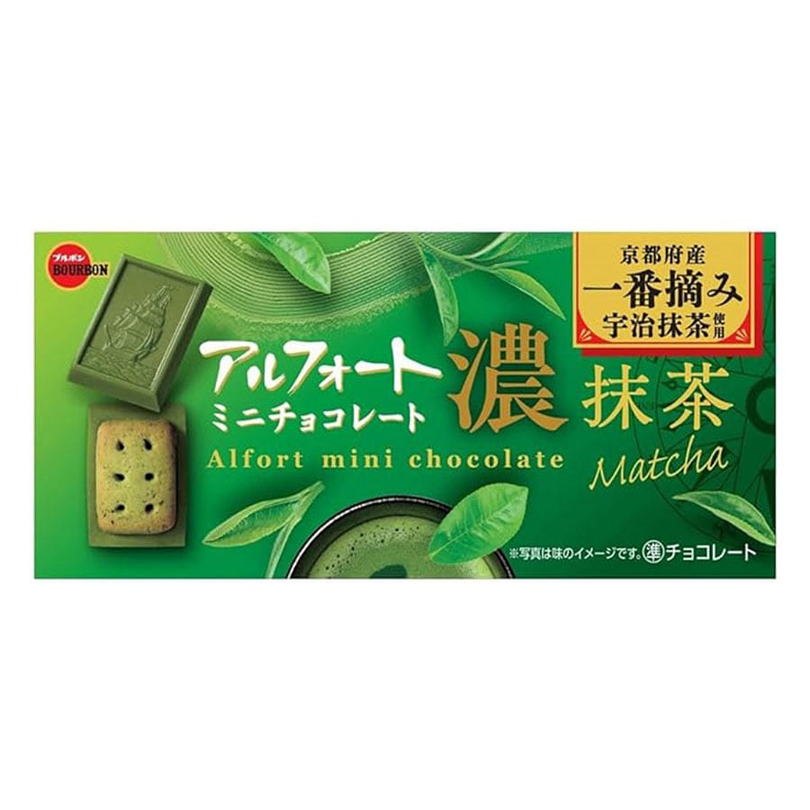 Bourbon Alfort Mini Chocolate Dark Matcha 12pcs 60 그램