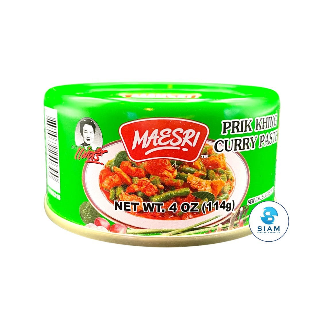 MaeSri Prik Khing Curry Paste, Vegan & Gluten-Free 4 온스