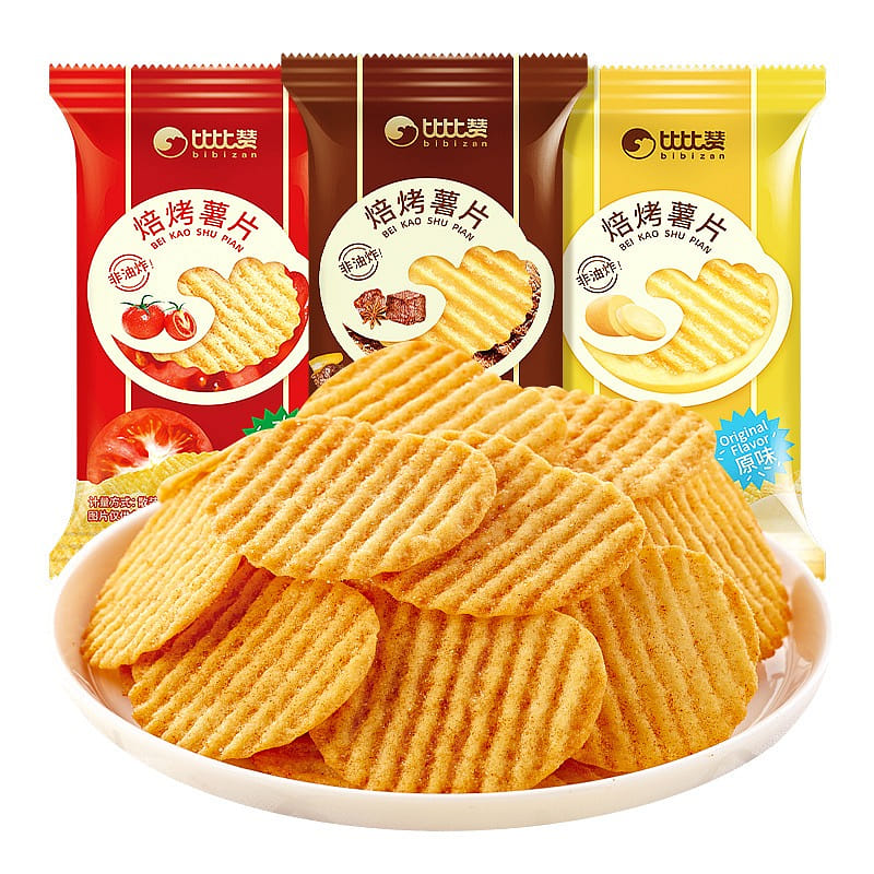 Baked Potato Chips Barbecue Flavor Crunchy Puff Snack Single Pack g 36 g