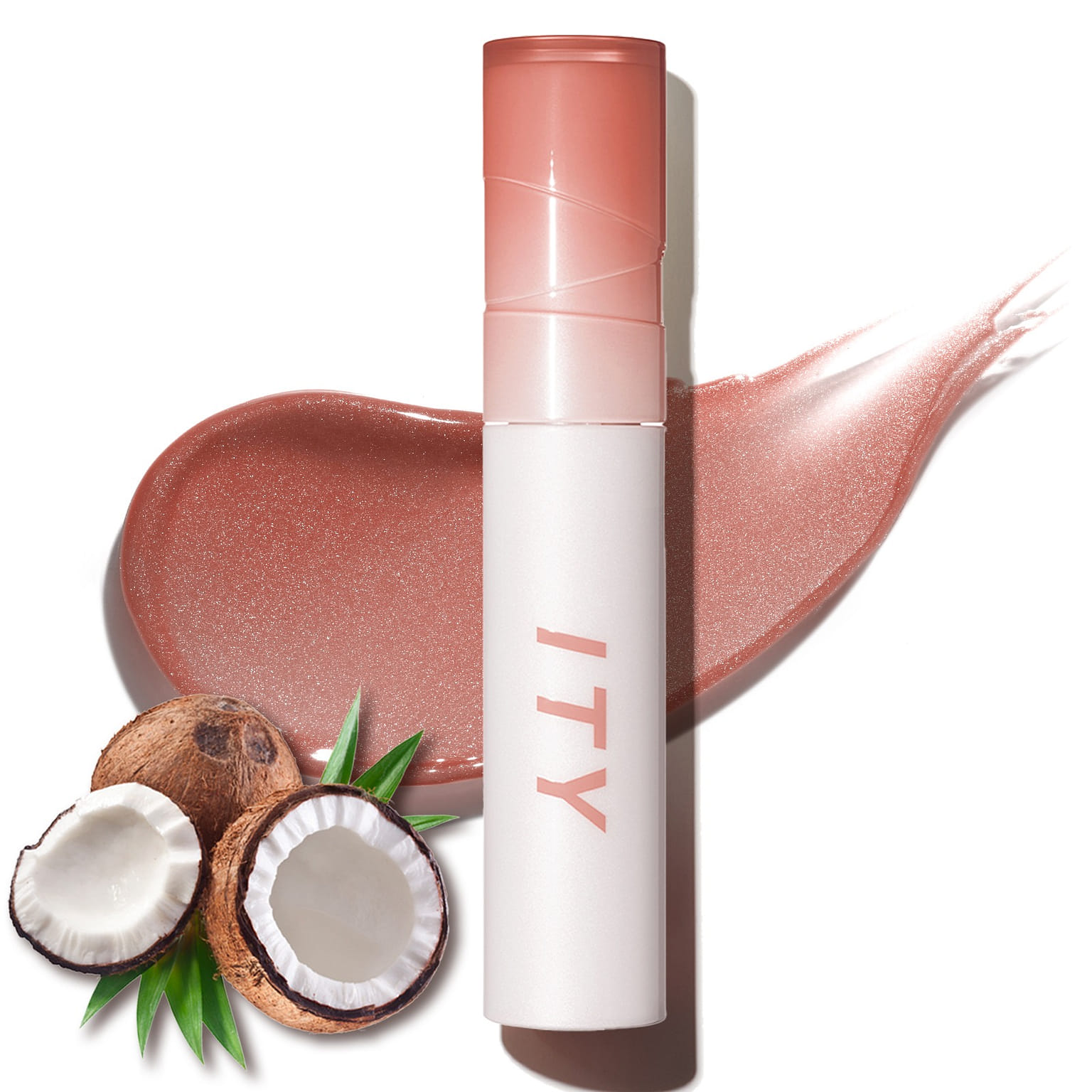 ITY Lip Gloss Coconut Scent Lipstick Jelly Texture 0.09 oz in Chai Lover 0.01 ポンド