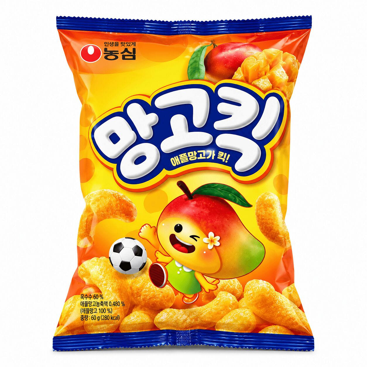 Mango Kick Puffs, Sweet Mango Corn Snack 100g 1 each