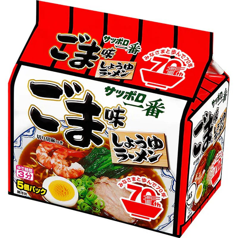 Sapporo Ichiban Sesame Ramen 5P 1 each