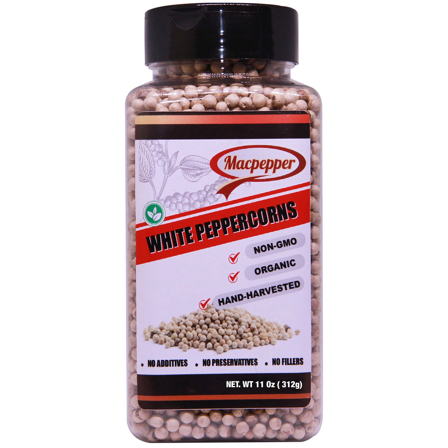 MACPEPPER Vietnamese Specialty Premium Whole White Peppercorns 11 Oz(312g) 1 個