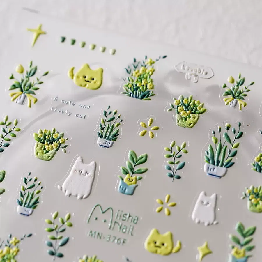 One sheet of fresh and cute nail stickers 30 g