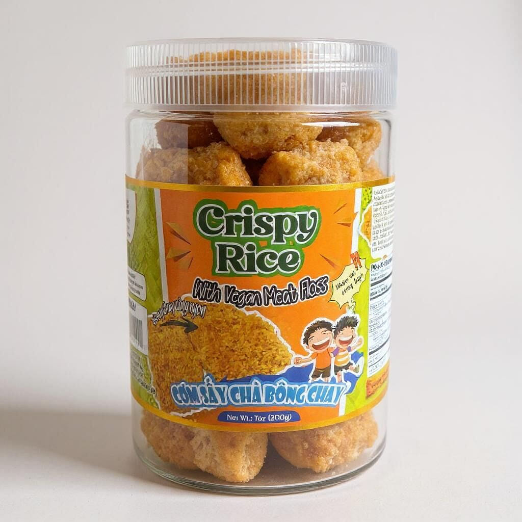 Crispy Rice With Vegan Meat Floss Vegan Snack 200 그램