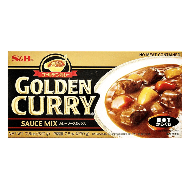 Get S&B Golden Curry Japanese Curry Mix, Hot 7.8 oz Delivered