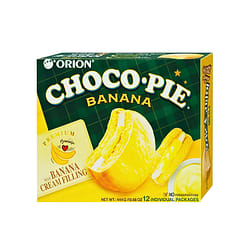Orion Choco Pie Banana Flavor 15.66 oz 1 each