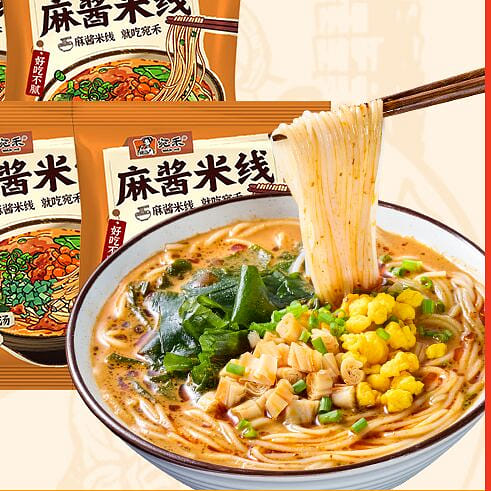 Wanhe Sesame Sauce Rice Noodles Instant Hot Sour 112 g