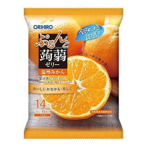 立喜樂 蒟蒻果凍 溫州蜜柑味 120g 1 份