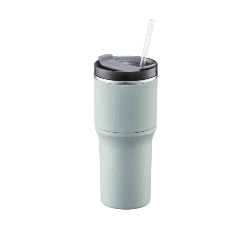 LOCK & LOCK Metro Tumbler  Perfect Travel Sized Tumbler with Straw MINT 22oz 1 อัน