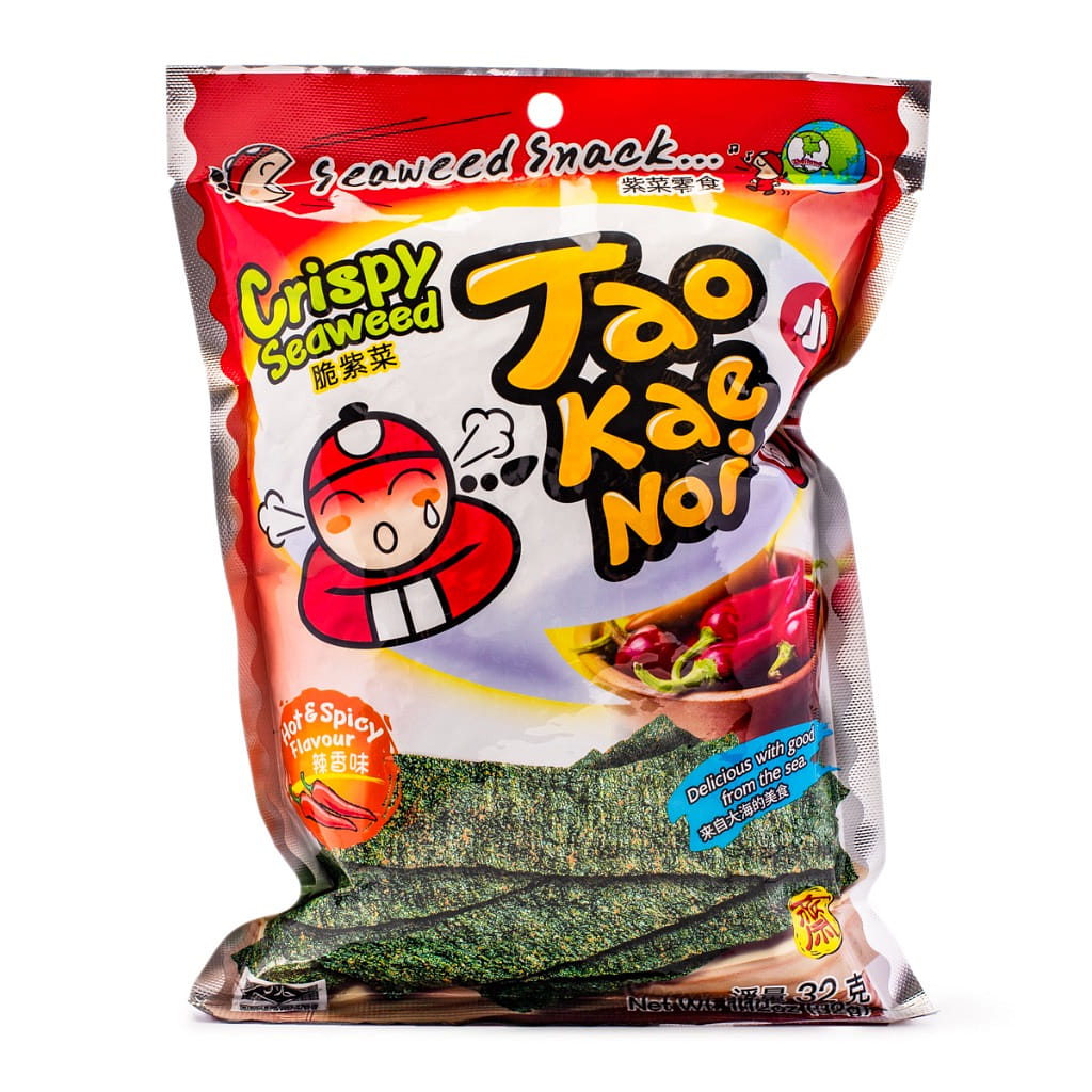 Tao Kae 厚切り海苔 辛口味 32 グラム*48 パック