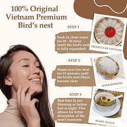 Vinanest Vietnamese Birds Nest USDA FDA 100 g