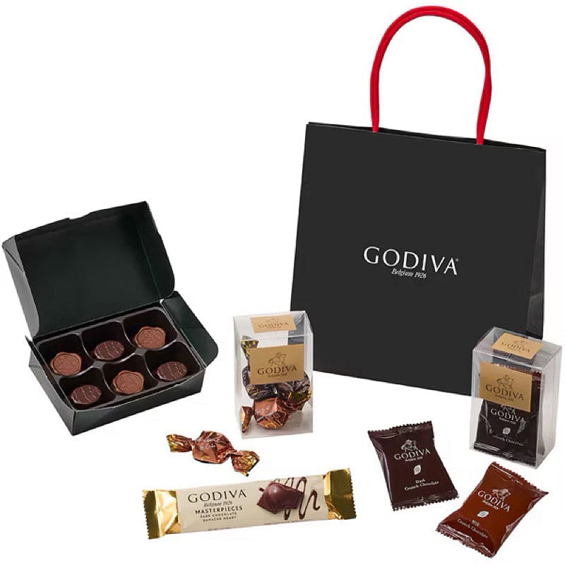 GODIVA Happy Bag BF 4 Flavors (Xmas Ltd.) 1 each