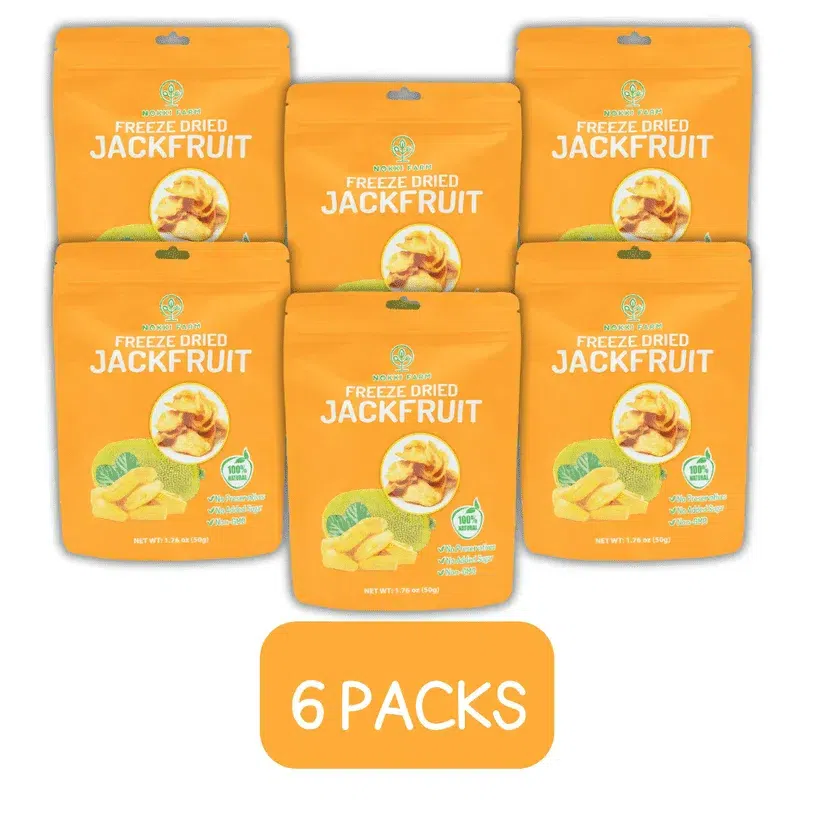(Pack of 6) NOKKI FARM Freeze Dried Jackfruit 50g 300 g