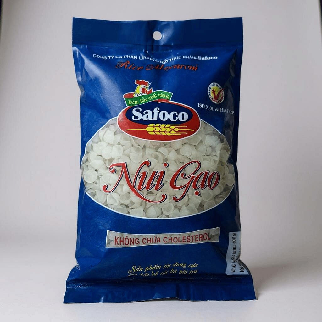 Safoco Rice Macaroni Oyster Shell Shape Nui Gao 400 그램