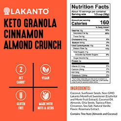 Lakanto Granola Cinnamon Almond 11 oz