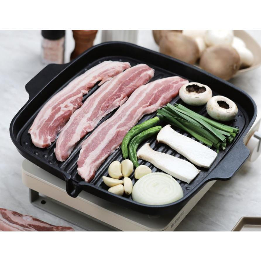BODNER BLACK MULTI BBQ GRILL SQUARE 33X33CM 1 개