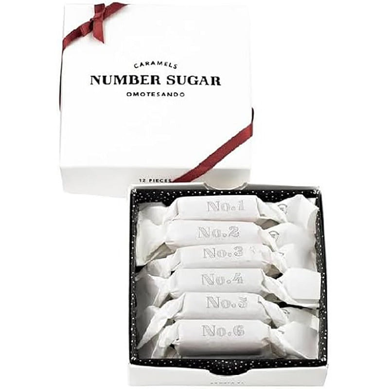 [Japan Delivery] Omotesando NUMBER SUGAR caramel milk candy No.1-No.12  12pieces 1 box