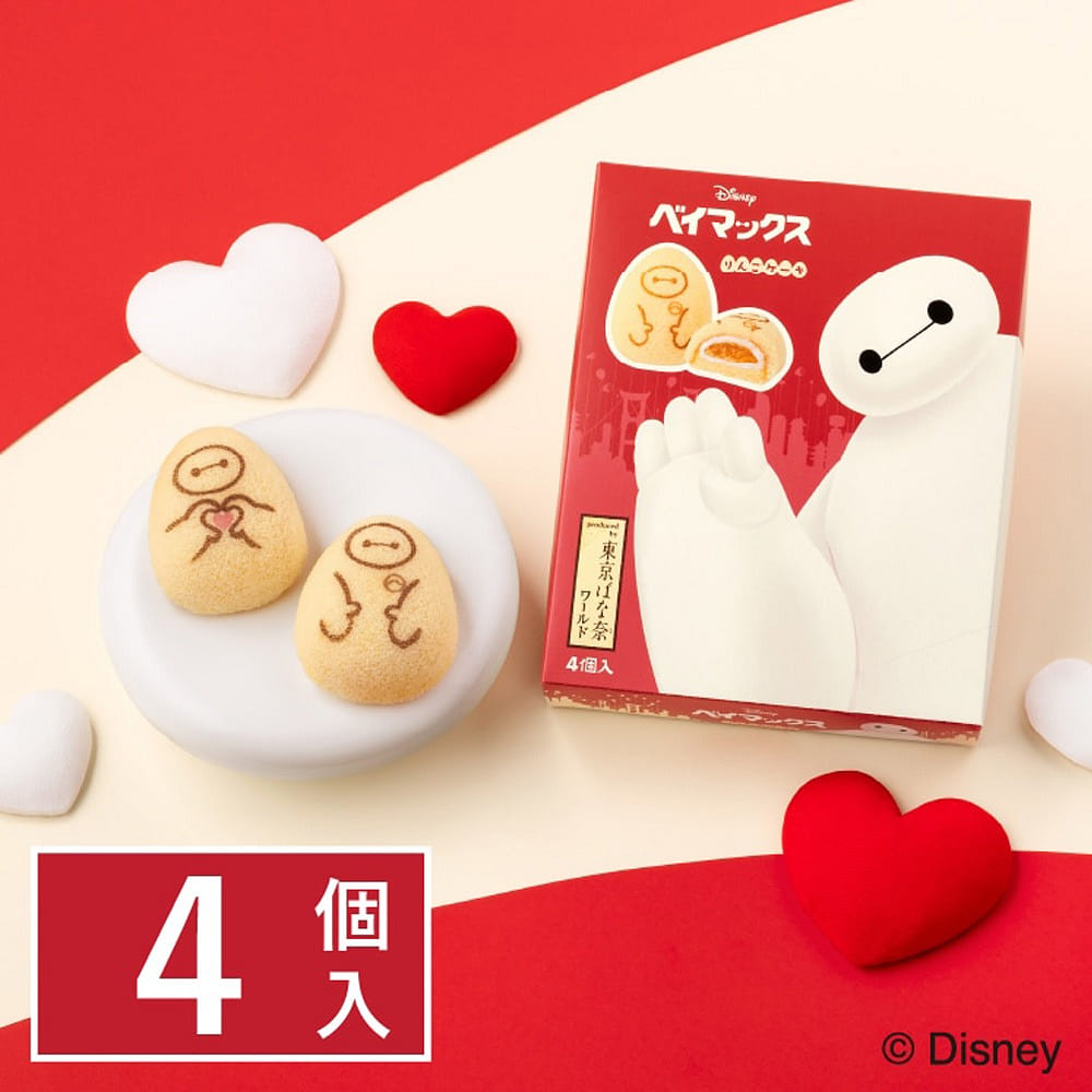 TOKYO BANANA Baymax Apple Cakes (4 Pieces) 1 box