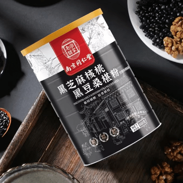 Black sesame walnut black bean mulberry powder 600g*bottle 600 กรัม