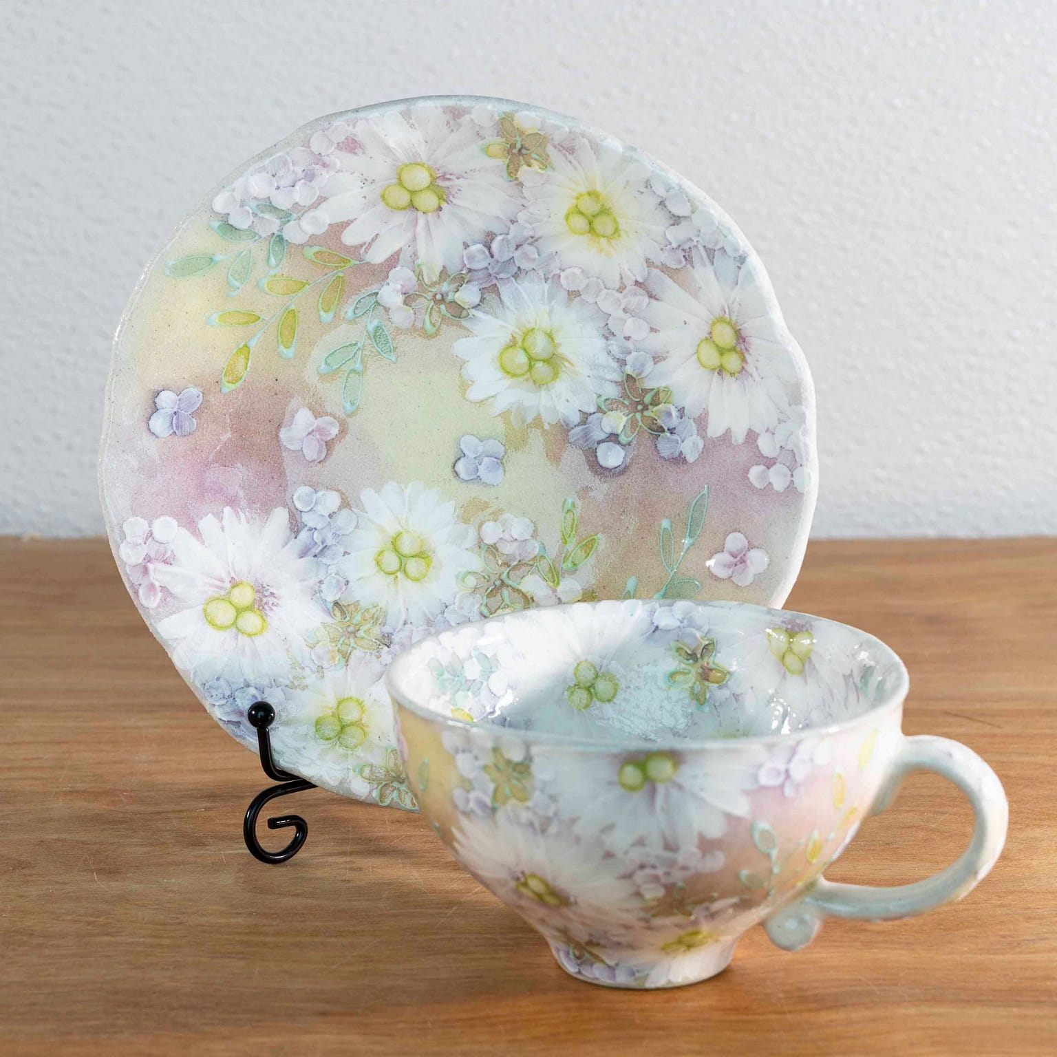 Yuzuriha Flower coffee cup set White Flower Makeup(Gift box) 1 개