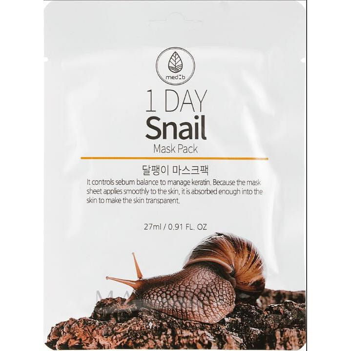 MED:B Daily Mask 27ml x10pc Snail 1 each
