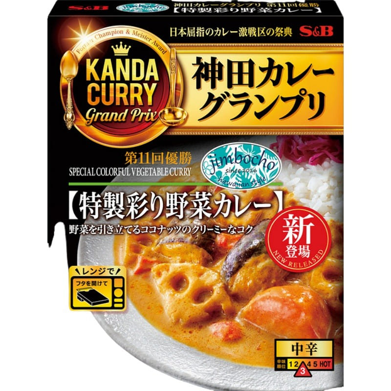 S&B Special Vegetable Curry Medium Spicy 1 serving 180g 1 個